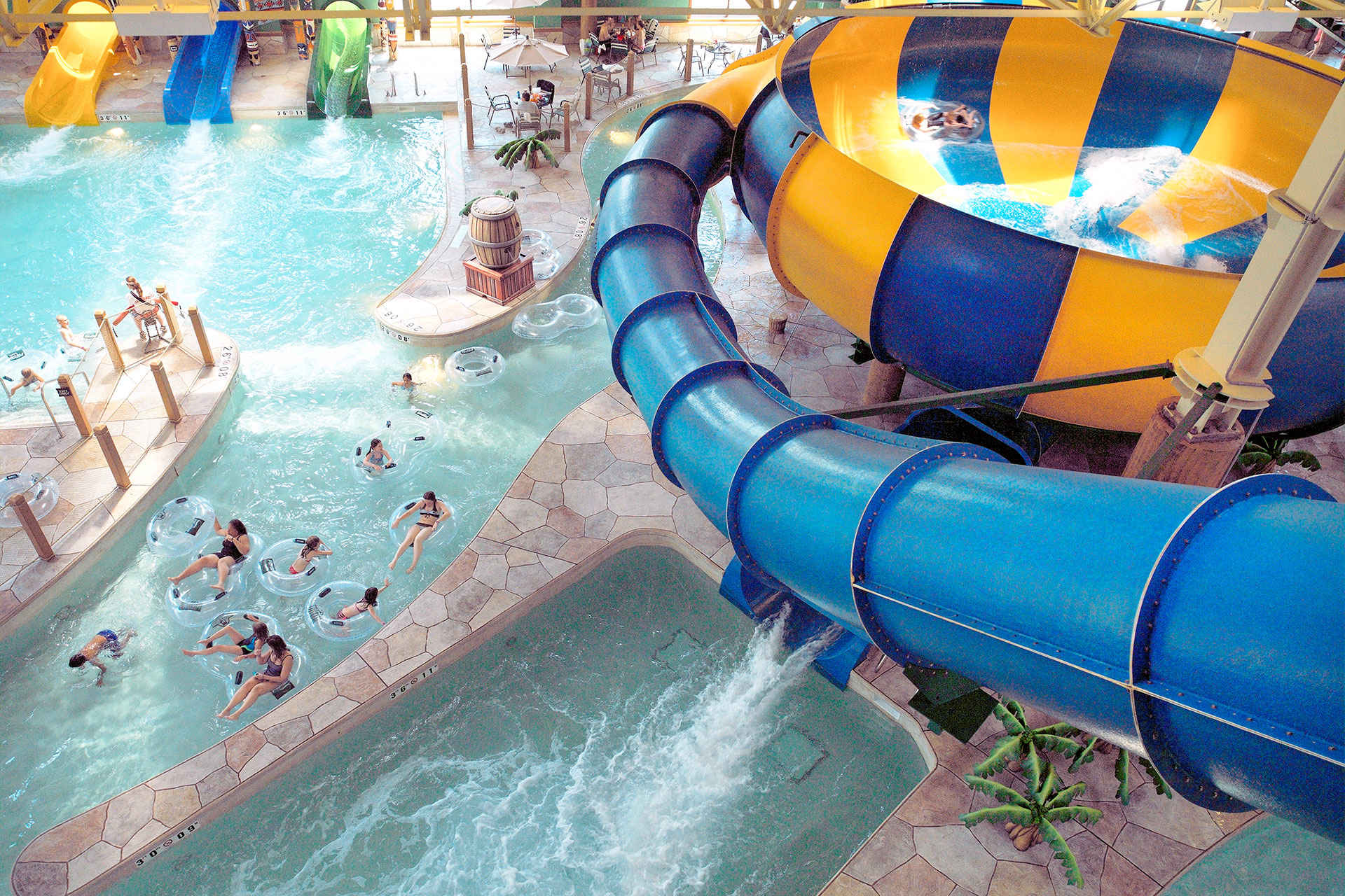 pool slide at Great Wolf Lodge; Courtesy of Great Wolf Lodge