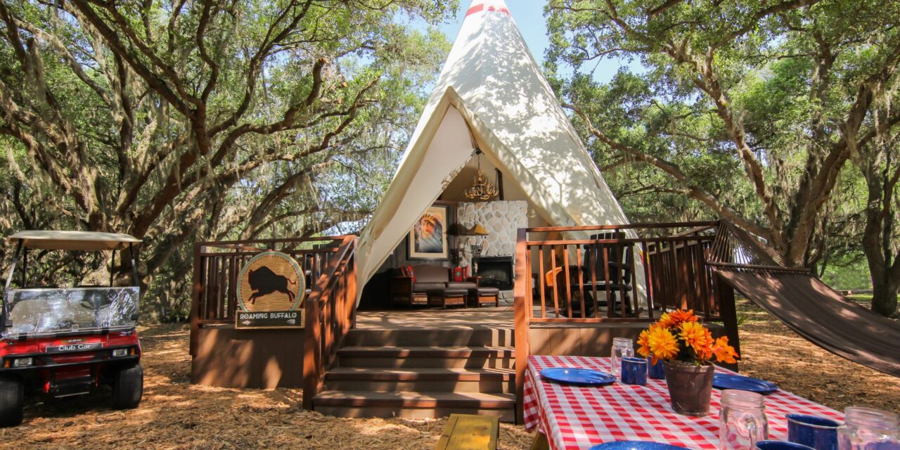 Teepees at Westgate River Ranch; Courtesy of Westgate River Ranch