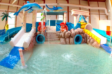 Indoor Pool And Play Area At Grand Marquis Waterpark Hotel Suites