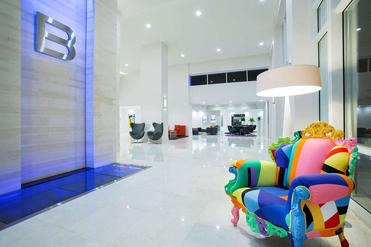 Lobby at B Resort & Spa