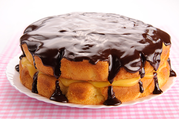 The original Boston cream pie is one of the best famous foods in the US.