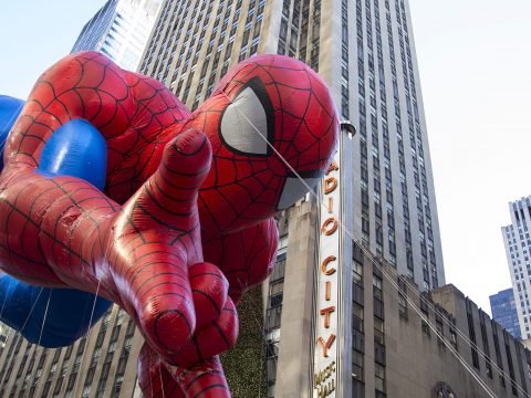 Spiderman at the Macy's Thanksgiving Day Parade; Courtesy of a katz/Shutterstock.com