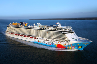 Exterior View of Norwegian Cruise Line Ship