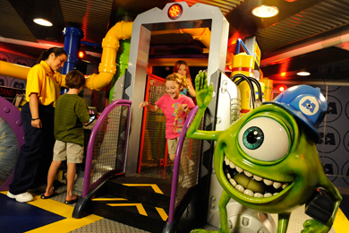 Kids Playing at Monsters Inc. on Disney Dream.