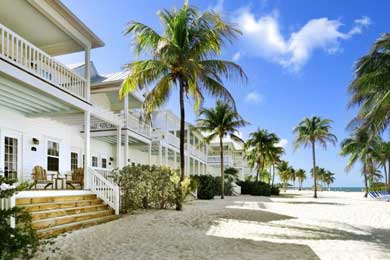 An exterior shot of Tranquility Bay Resort in the Florida Keys.