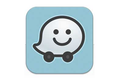 Waze app icon.