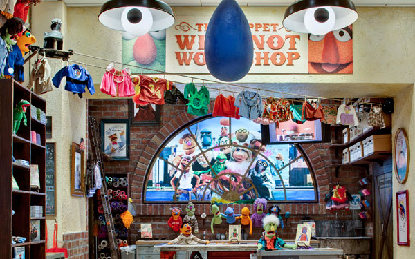 The Muppet What-Not Workshop at FAO Schwarz in New York City.