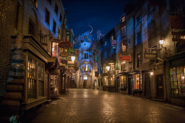 Diagon Alley at The Wizarding World of Harry Potter.