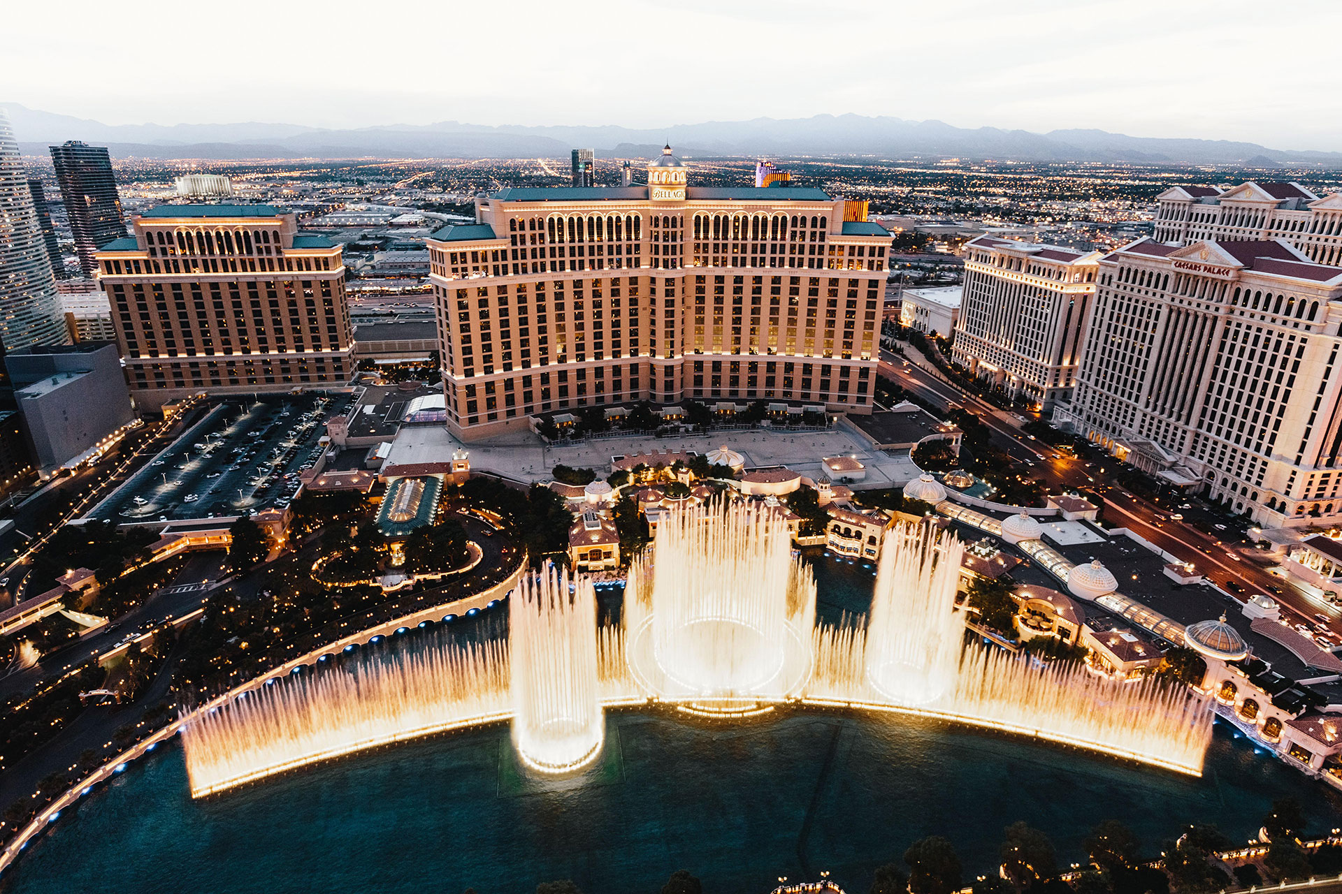 Bellagio Fountains in Las Vegas