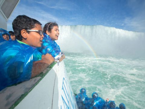 children seeing niagara falls; Courtesy Visit Niagara