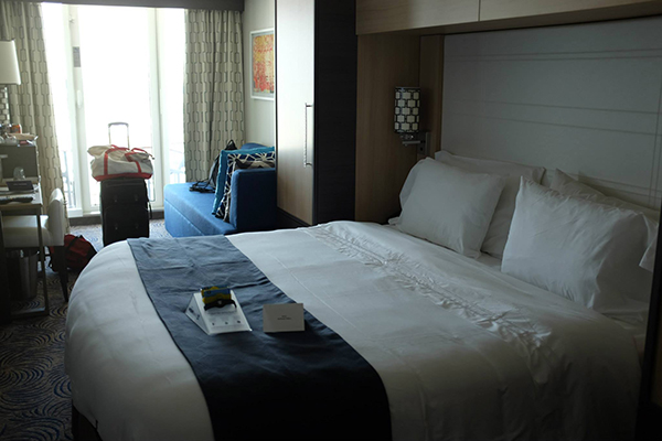 Superior Ocean View Stateroom with balcony aboard Anthem of the Seas.