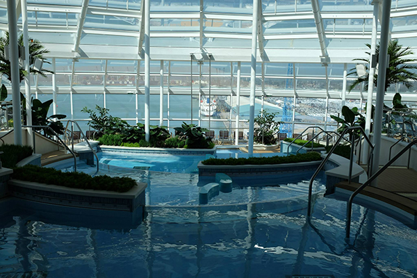 The Solarium aboard Anthem of the Seas.