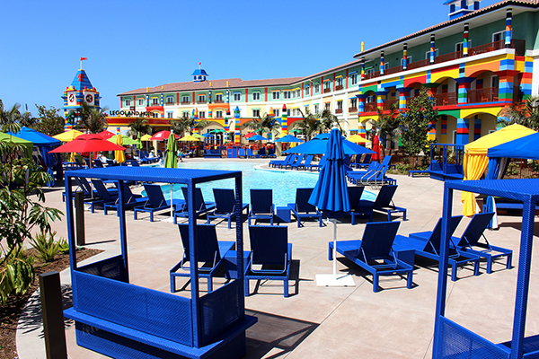 The pool at LEGOLAND California Resort