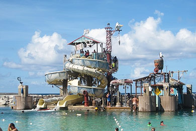 Pelican Plunge water play area at Castaway Cay.