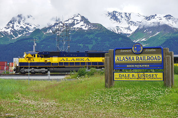 The Alaska Railroad runs through Denali National Park.