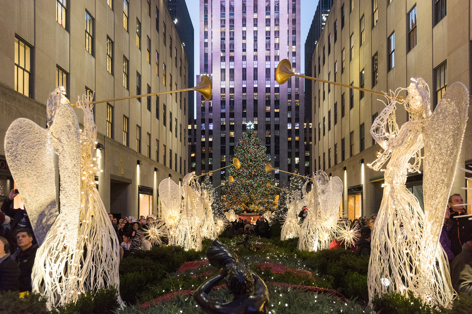 Rockefeller Center in NYC at the Holidays
