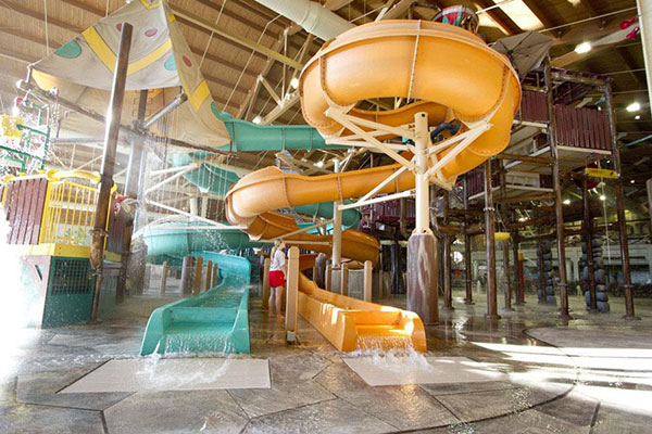 Totem Towers waterslide at Great Wolf Lodge Wisconsin Dells