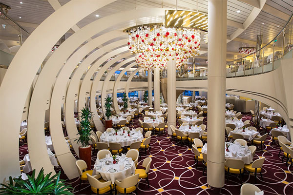 The Dining Room onboard ms Kongingsdam.