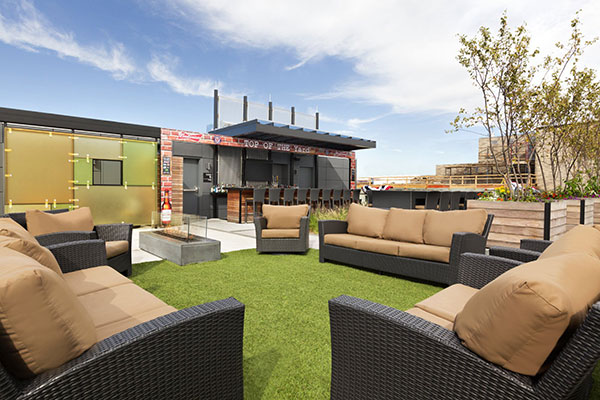 The Rooftop Lounge at Hampton Inn & Suites Navy Yard.