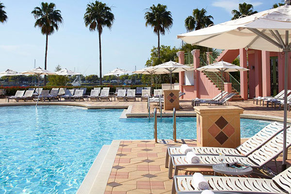 The outdoor pool at The Vinoy Renaissance St. Petersburg Resort & Golf Club in Florida.