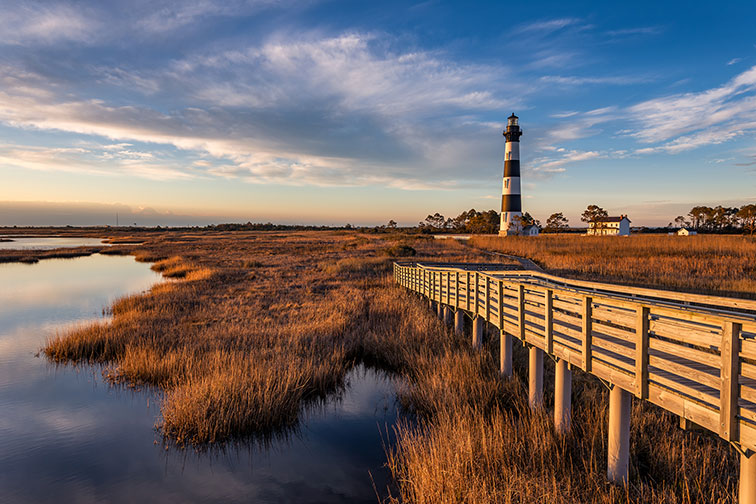 Cape Hatteras Lighthouse in the Outer Banks 