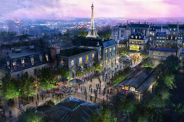 A rendering of the 'Ratatouille'-inspired attraction coming to Epcot.