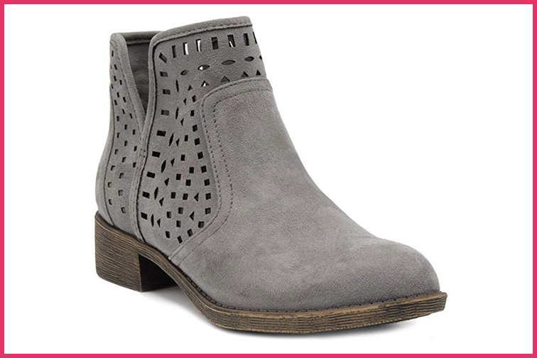 Courtesy of Amazon Sugar Women's Calico Ankle Bootie; Courtesy of Amazon