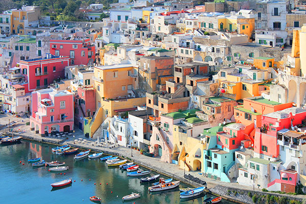 The Italian island of Procida.