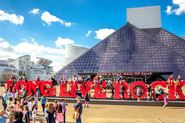 Rock and Roll Hall of Fame in Cleveland, Ohio.