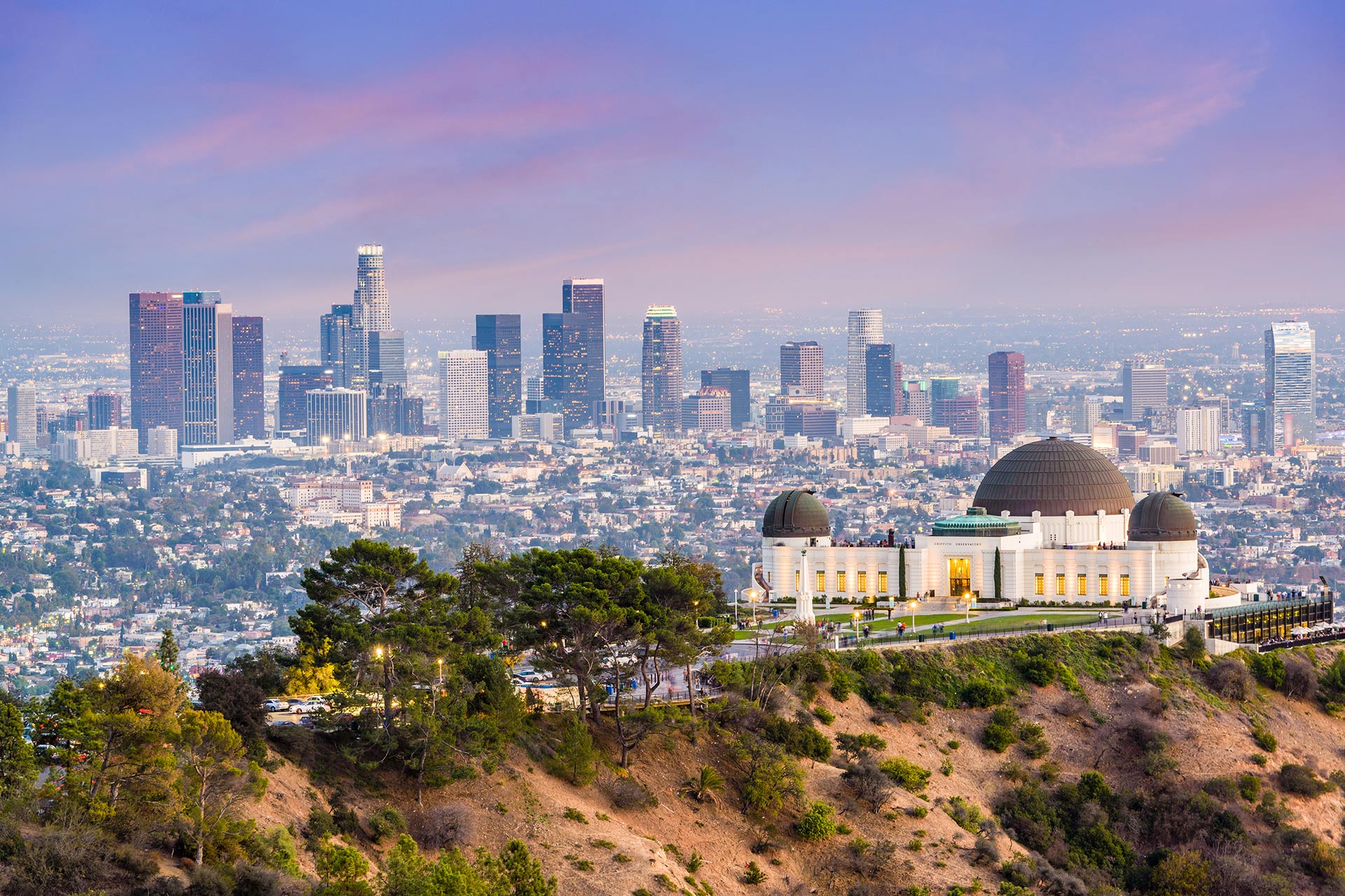 Griffith Observatory in Los Angeles, California.