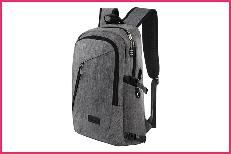 Business Laptop Backpack Travel Shoulder Bag with Charging Port; Courtesy of Amazon