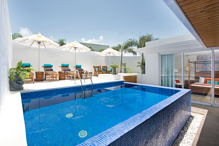 Private Pool in Pineapple Suite at Nickelodeon Hotels and Resorts Punta Cana