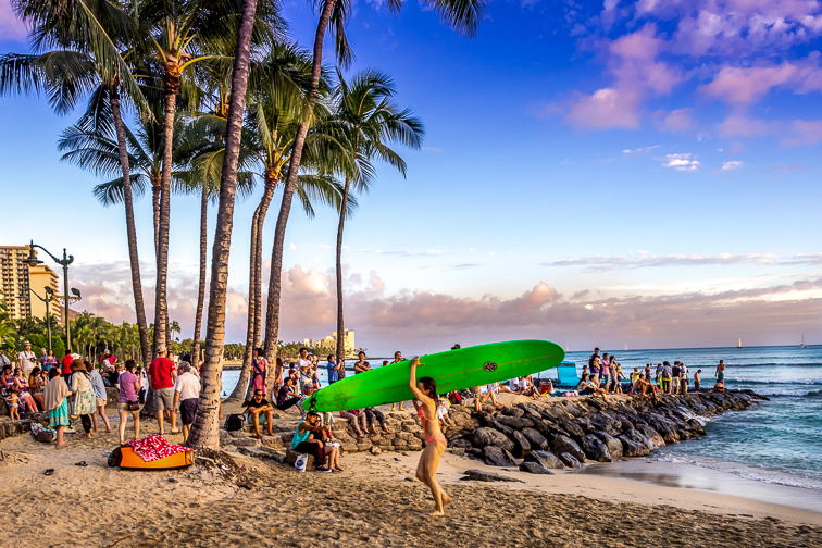 Waikiki Beach Honolulu; Courtesy Jeff Whyte/Shutterstock