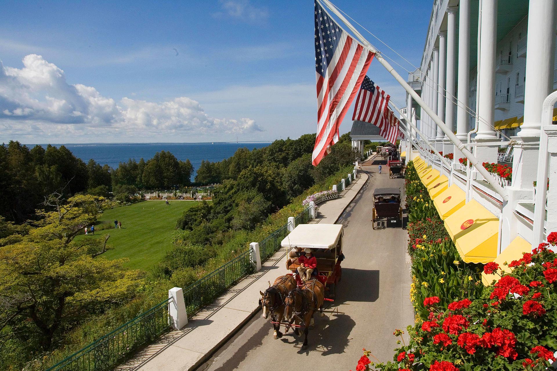 The Grand Hotel on Mackinac Island, Michigan