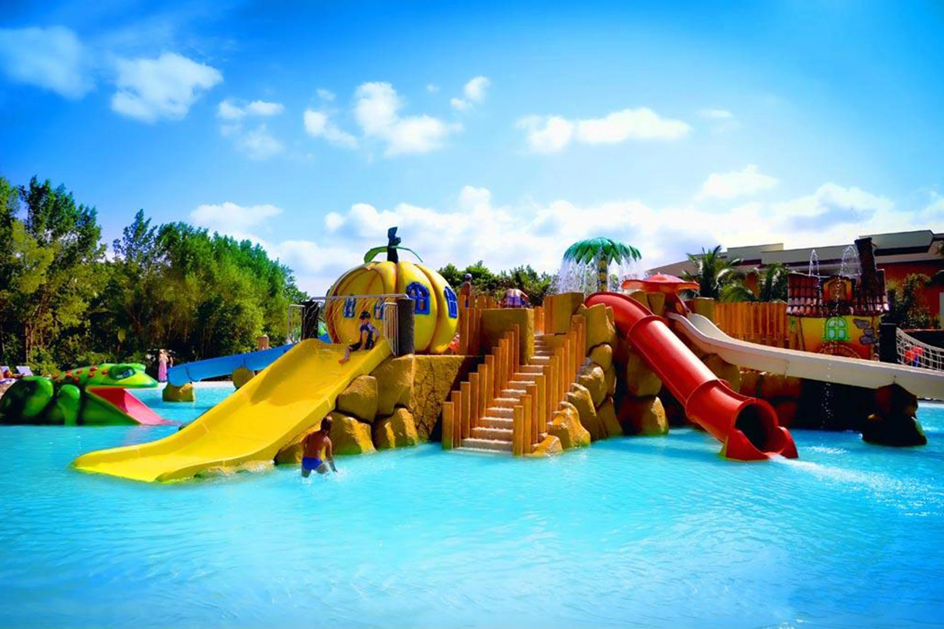Courtesy of Grand Bahia Principe Coba Water Park at Grand Bahia Principe Coba; Courtesy of Grand Bahia Principe Coba