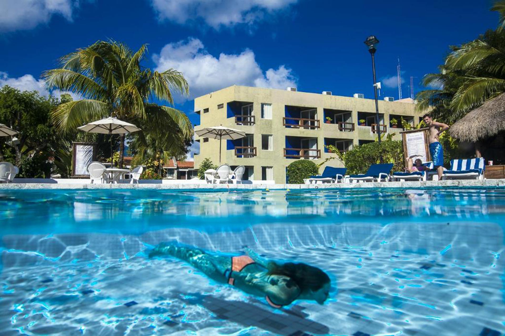 The pool at Casa del Mar Cozumel Hotel & Dive Resort