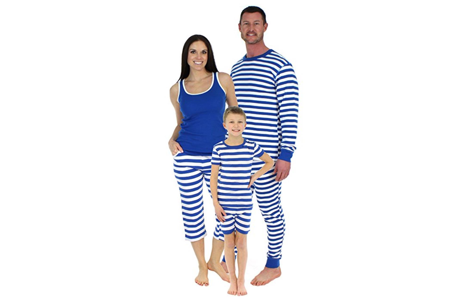 SleepytimePjs Family Matching Sleepwear Cotton Striped Pajama Sets for Vacation