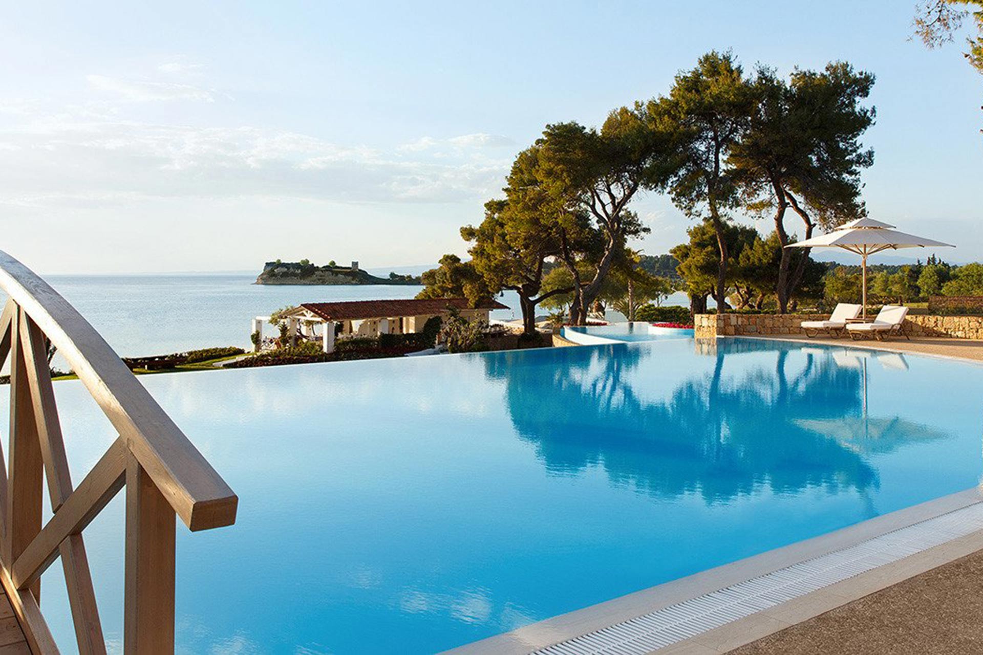 Sani Beach Resort in Kassandra peninsula, Greece