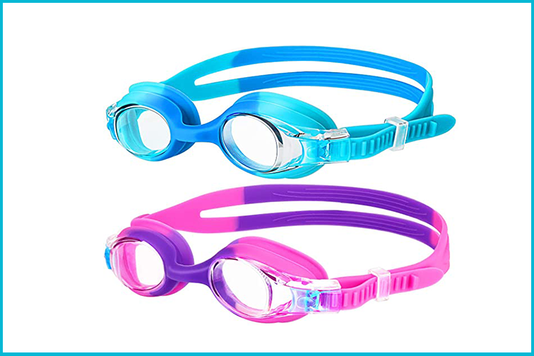 Kids Goggles for Swimming for Age 3-14 No Leaking Anti-Fog Swimming Goggles with Earplug NOHOO Kids Swim Goggles