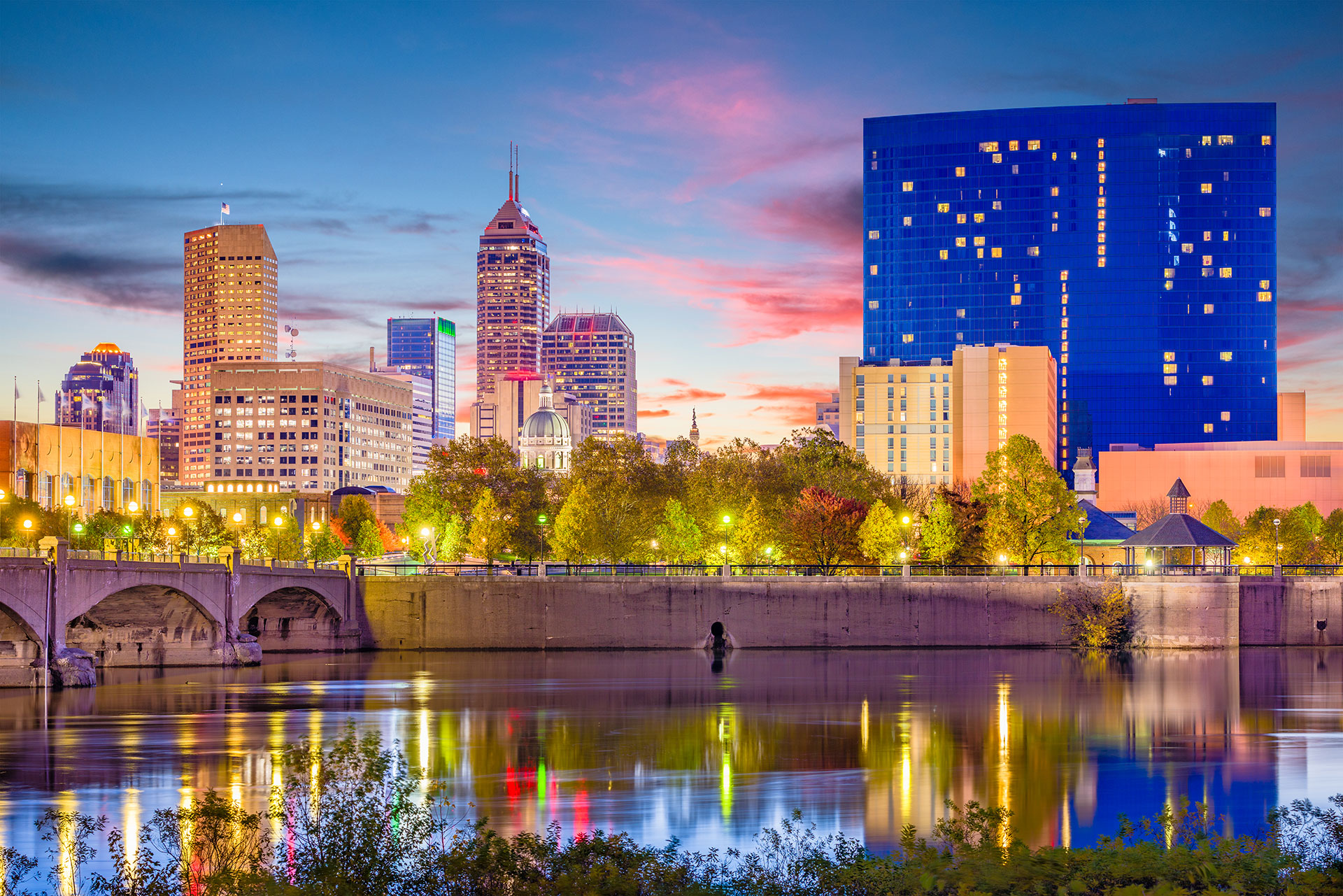 Indianapolis Skyline; Courtesy of Sean Pavone/Shutterstock.com