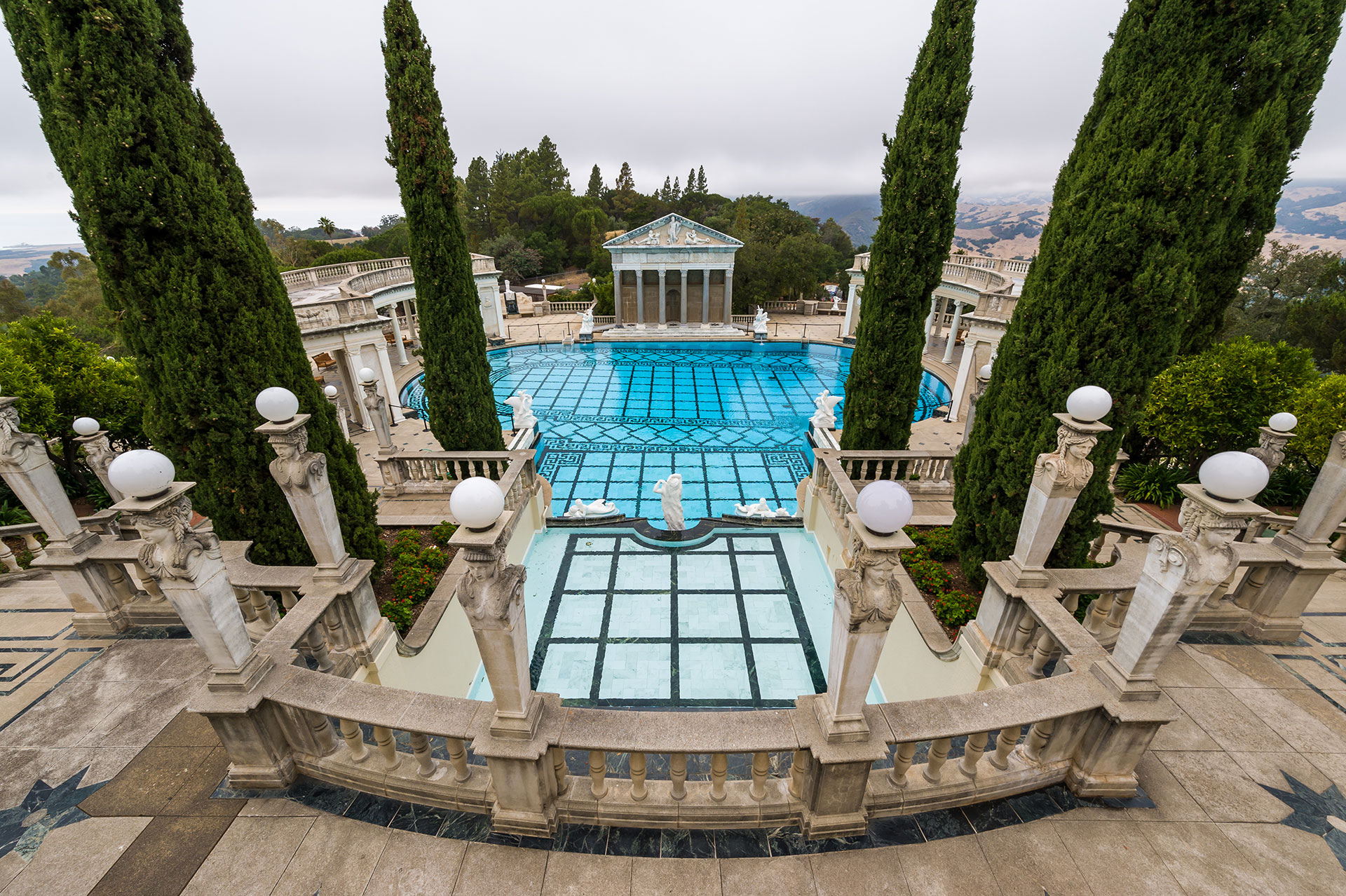 Outdoor pool at Hearst Castle