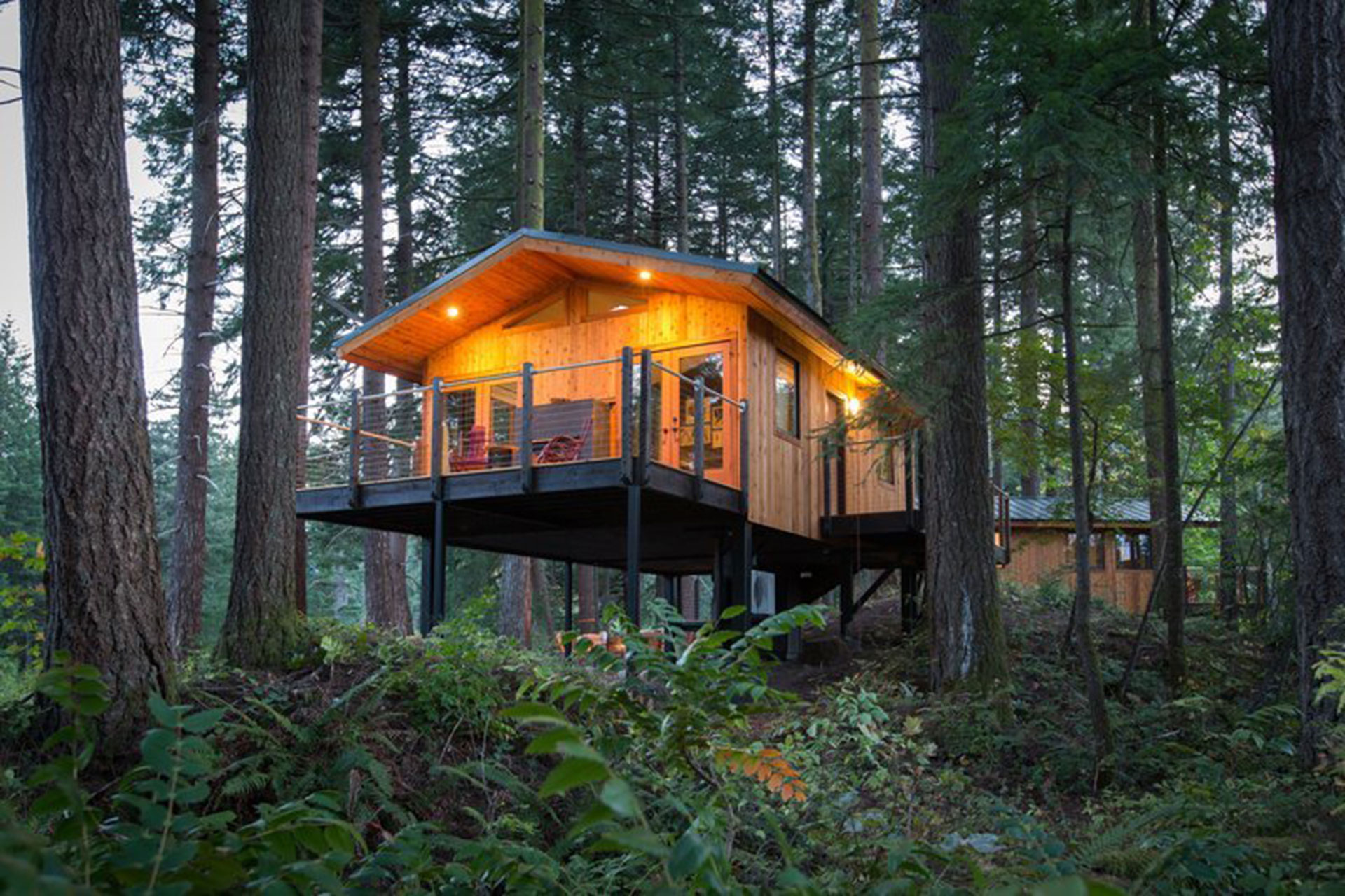 Treehouse at Skamania Lodge in Stevenson, Washington; Courtesy of Skamania Lodge