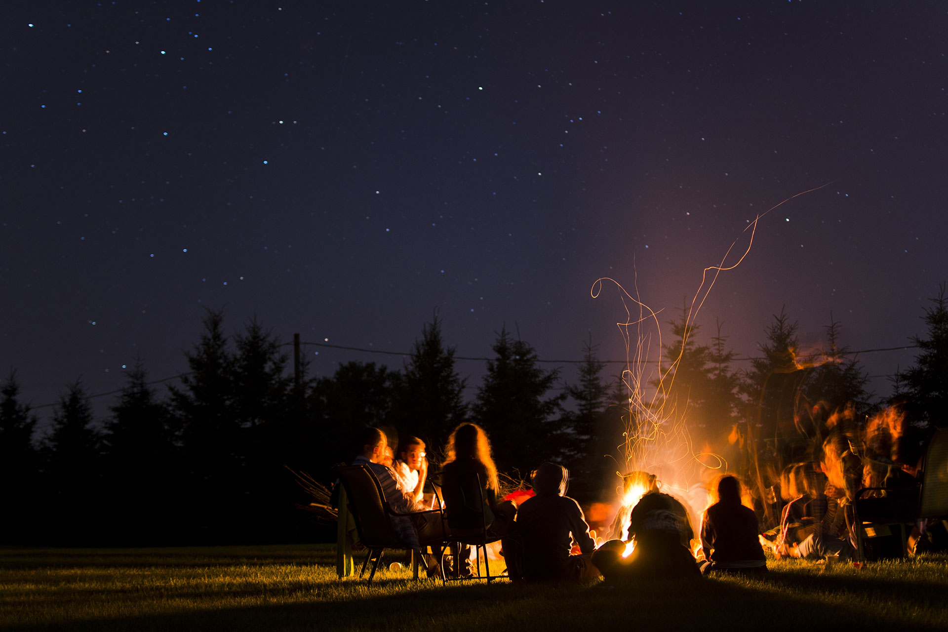 Camping at Night; Courtesy of fboudrias/Shutterstock.com