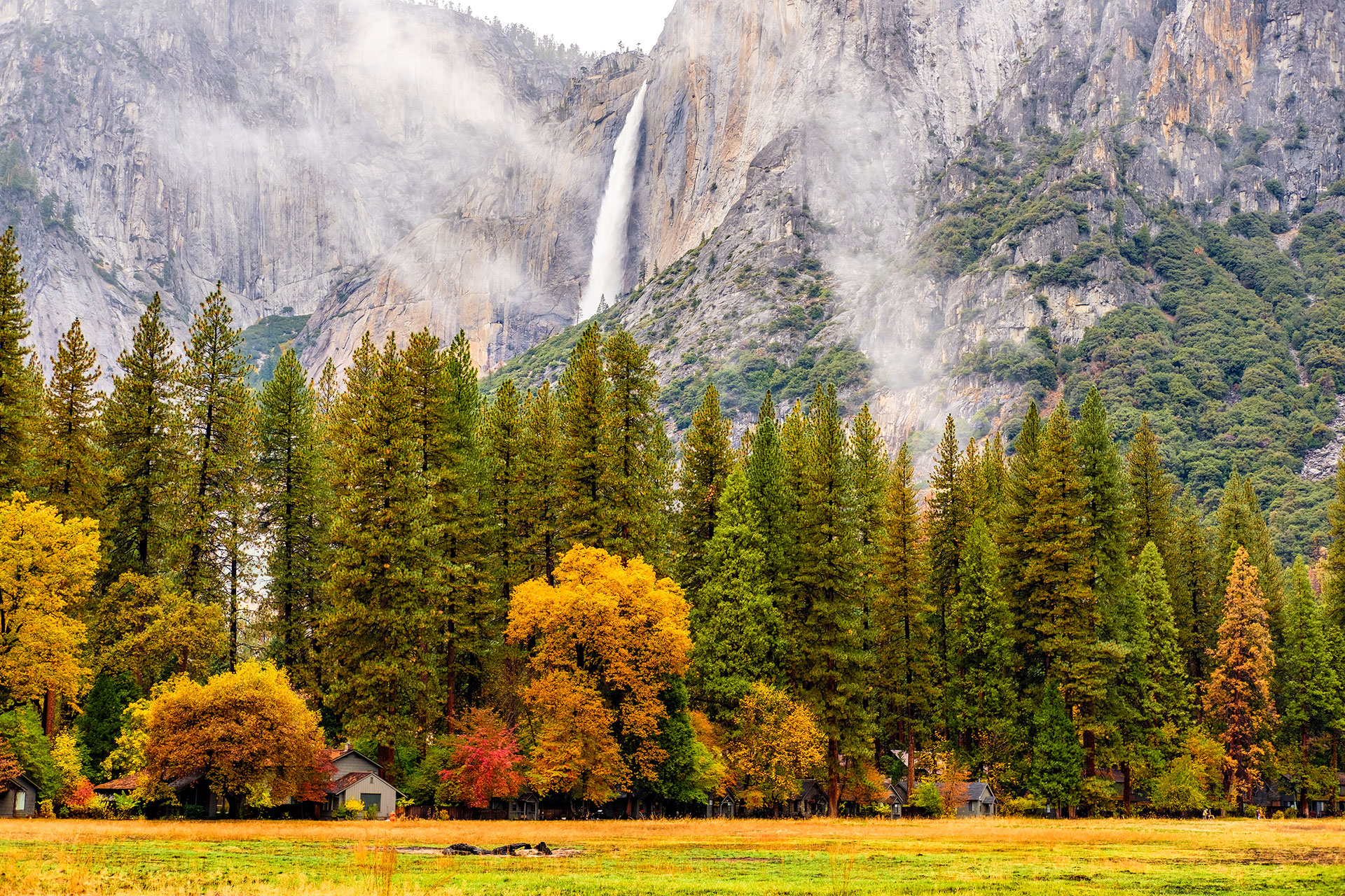 Yosemite Falls at Yosemite National Park; Courtesy of haveseen/Shutterstock.com