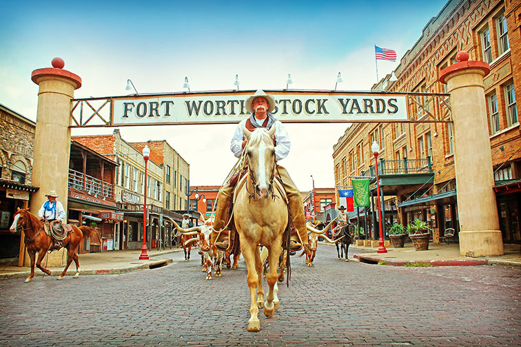 Fort Worth Stockyards in Fort Worth, Texas