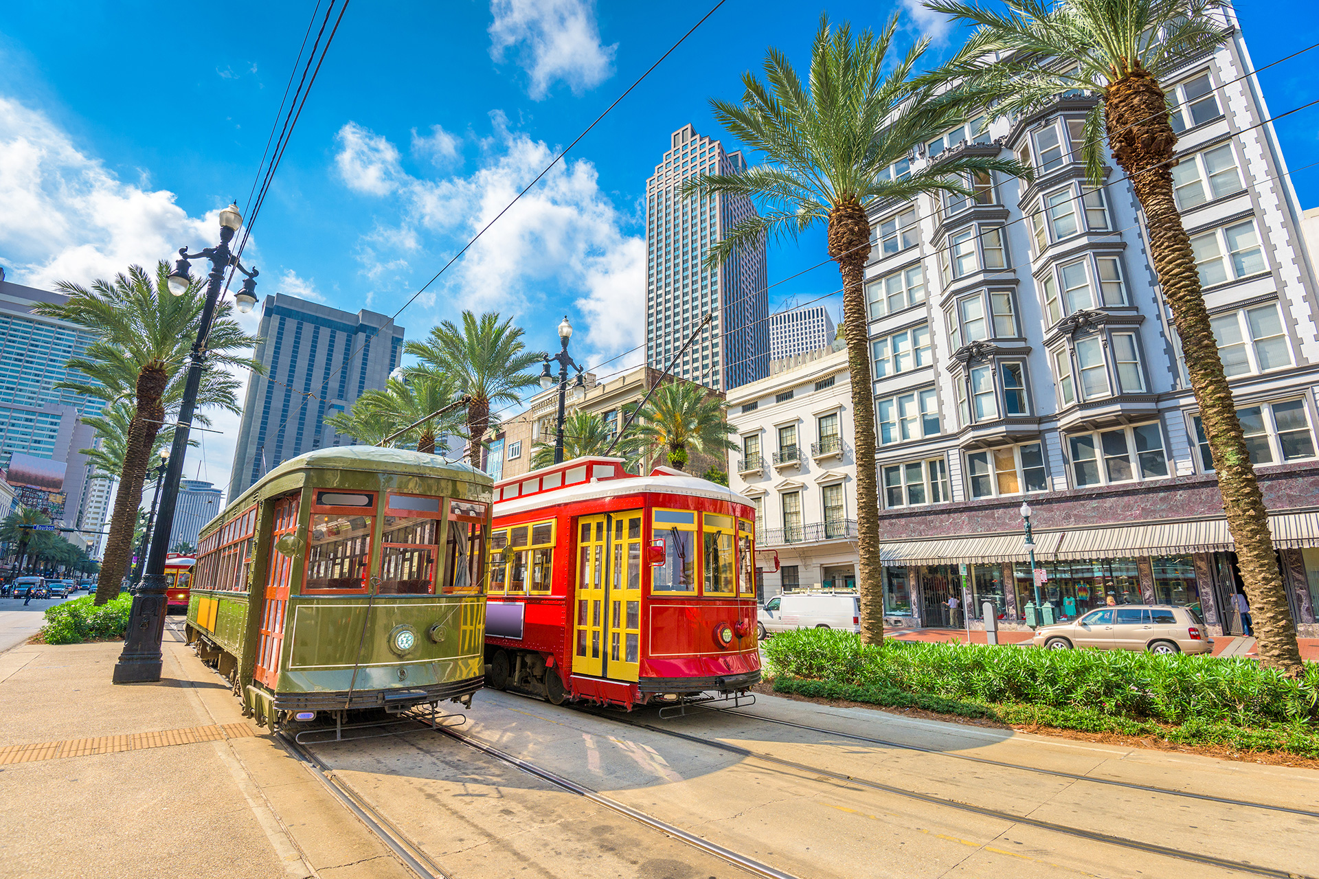 Street Cars in New Orleans, Louisiana