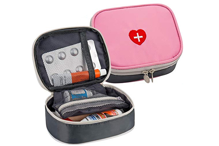 Portable Mini First Aid Kit, Multifunction Travel Medicine Storage Bag; Courtesy of Amazon
