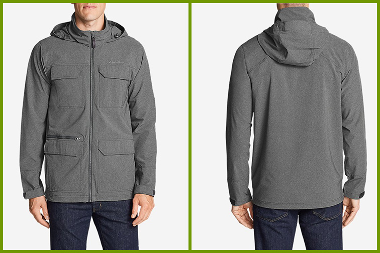 Courtesy of Eddie Bauer Atlas Stretch Hooded Jacket; Courtesy of Eddie Bauer