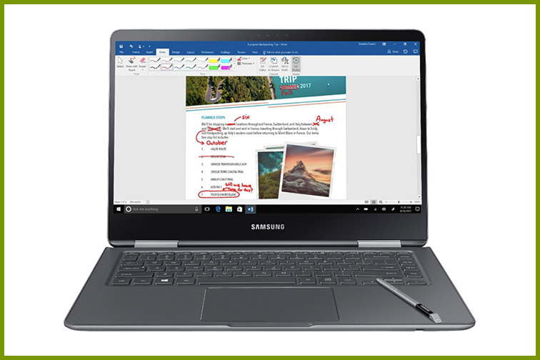 Samsung - Notebook 9 Pro - 15” Touch-Screen Laptop; Courtesy of Best Buy