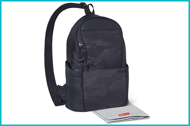 Courtesy of Amazon Skip Hop Diaper Bag Crossbody Sling; Courtesy of Amazon